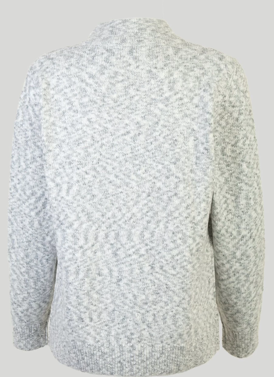 Honor Millburn Women's Zip Front Cardigan - Stylish Knit Sweater for Casual Wear