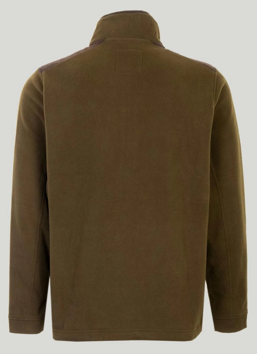 PG Field Men's Suede Trim Fleece Jacket - Warm Winter Coat for Men