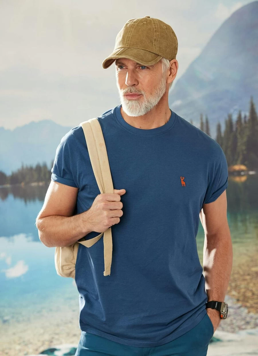 PG Field Men's Classic Crew Neck T-Shirt - Comfortable Cotton Essential Tee