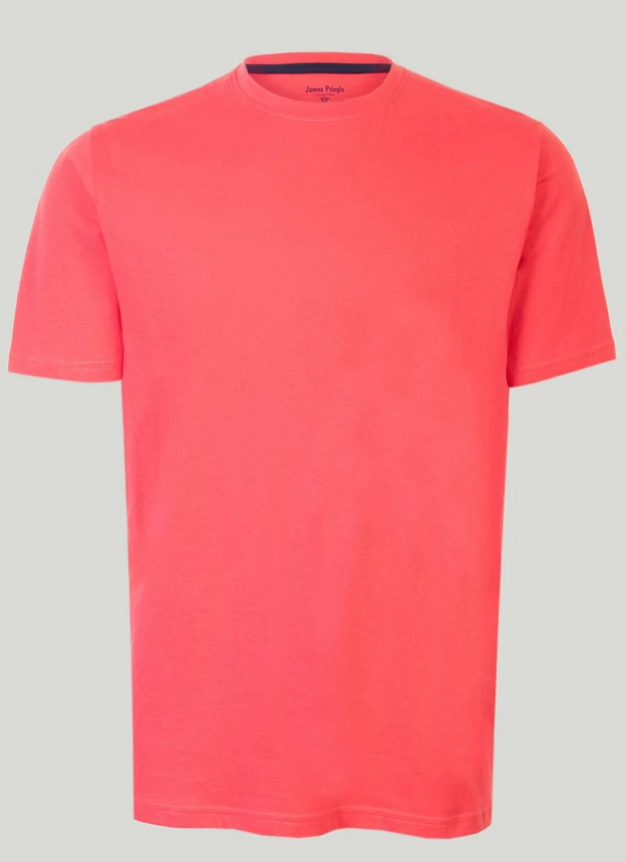 James Pringle Men's Classic Crew Neck T-Shirt - Comfortable Cotton Tee for Casual Wear