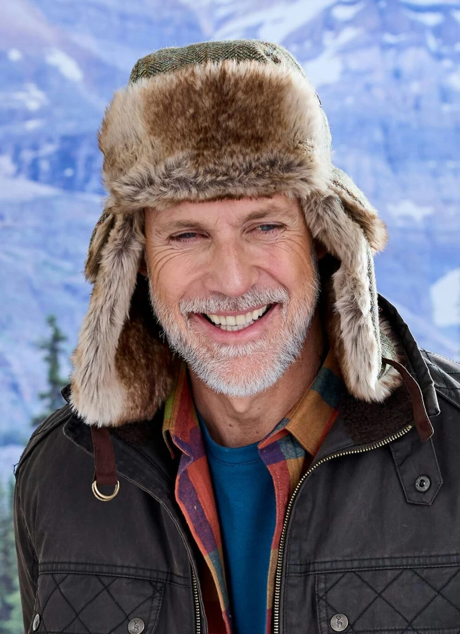 Harris Tweed Men's Trapper Hat - Classic Wool Winter Hat for Outdoor Style