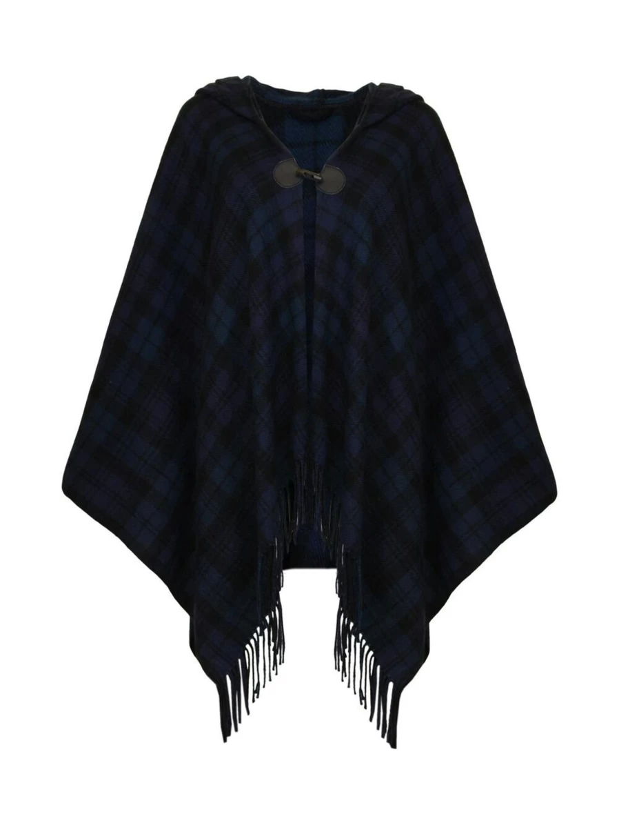 "Isle Hooded Check Wrap Coat - Stylish Plaid Overshirt for Men & Women"