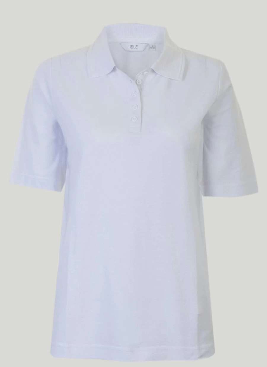 Isle Women's Classic Polo Shirt - Comfortable & Stylish Casual Top