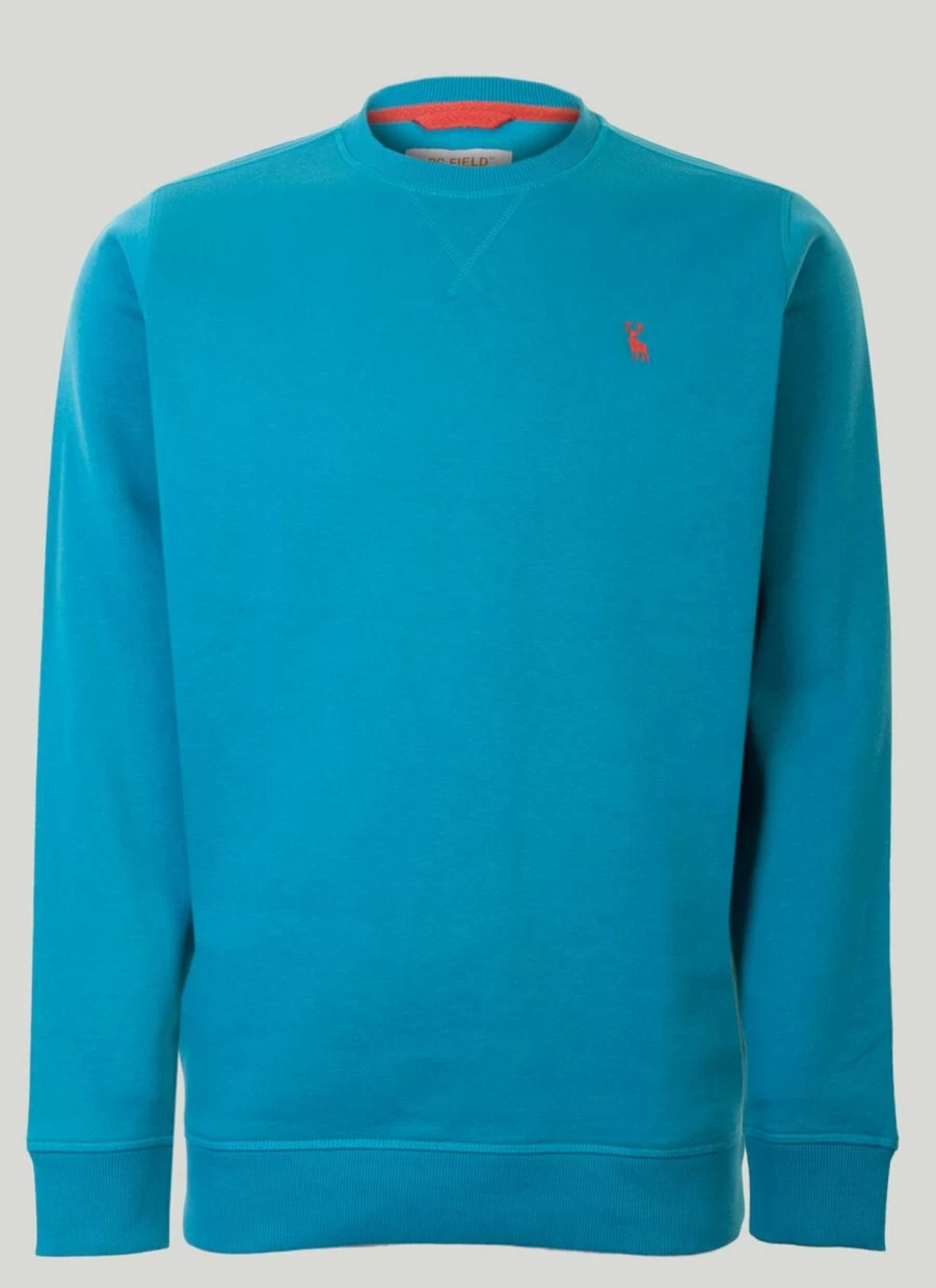 PG Field Men's Crew Neck Sweatshirt - Comfortable Casual Pullover for Everyday Wear