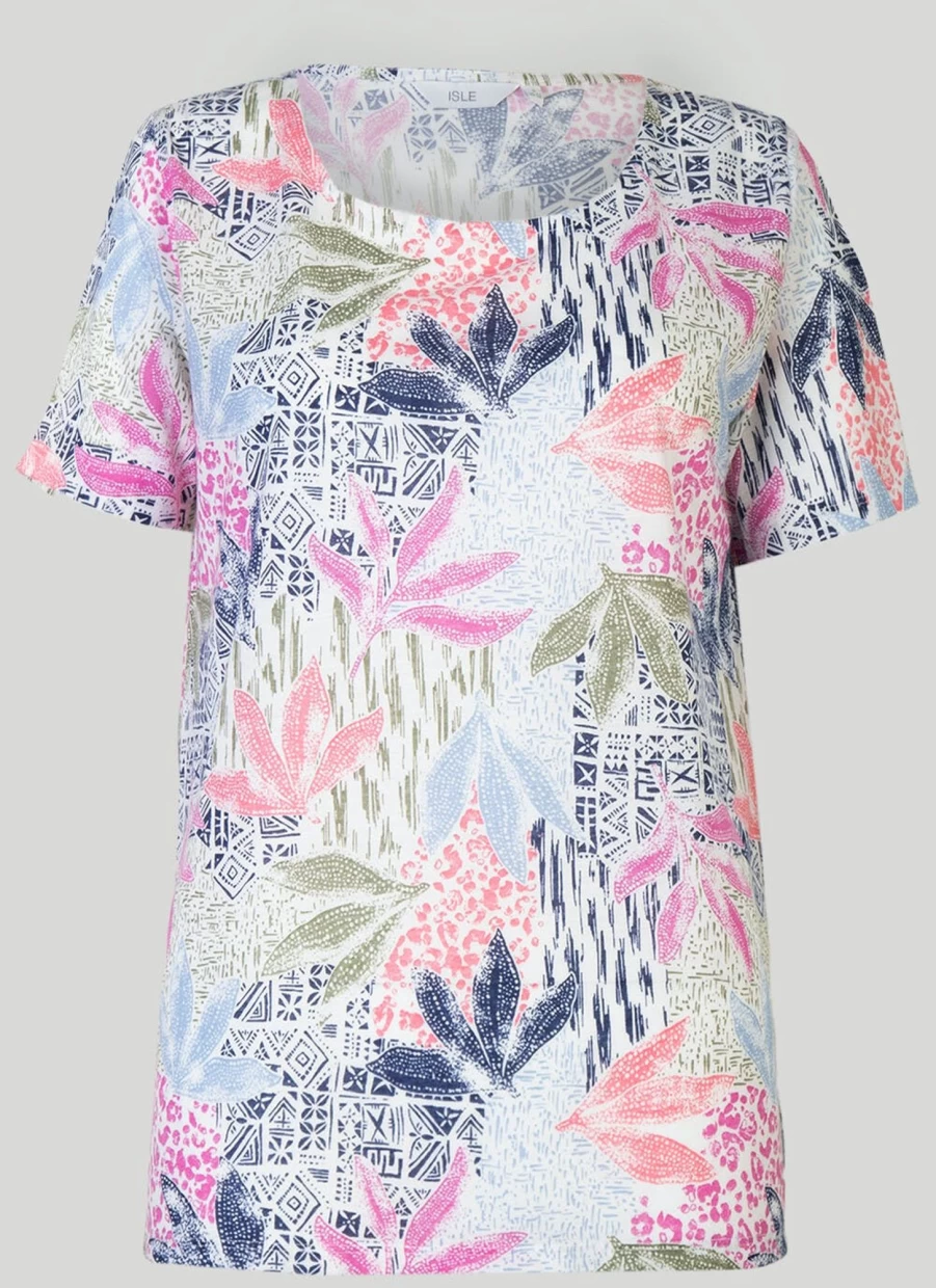 Isle Women's Graphic Print T-Shirt - Stylish Casual Tee for Women