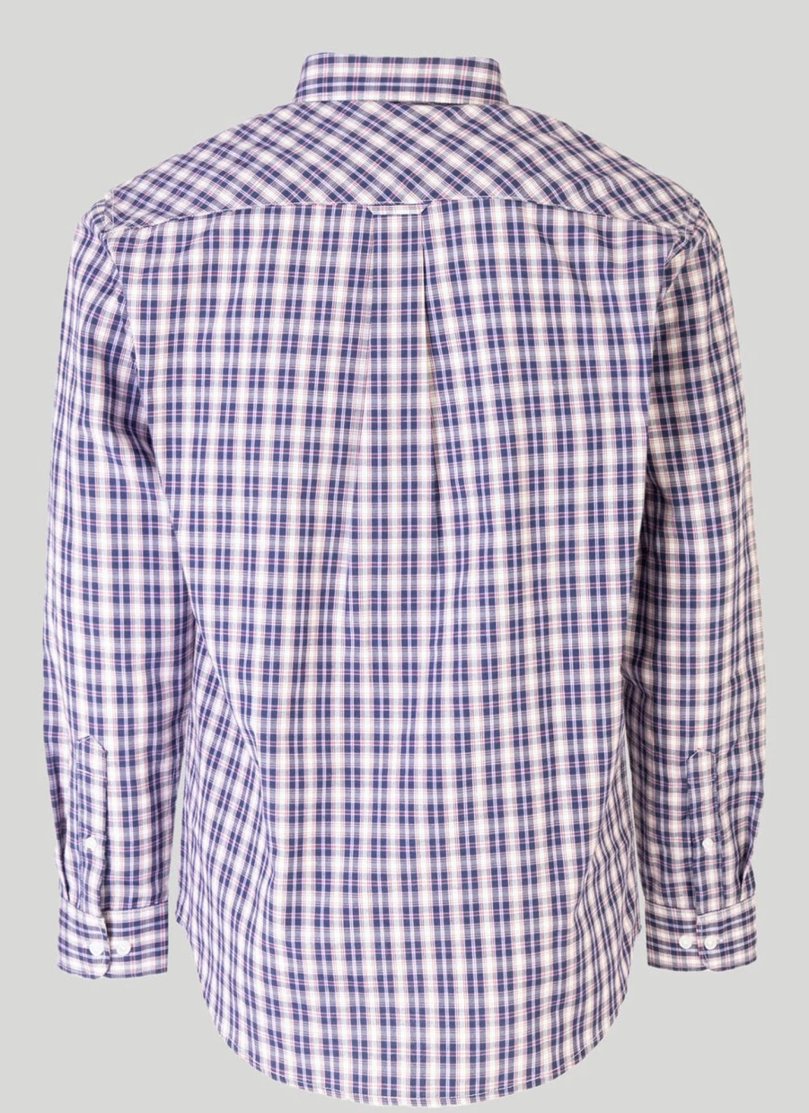 James Pringle Men's Classic Long Sleeve Checkered Shirt - Premium Tartan Plaid Button-Up for Men
