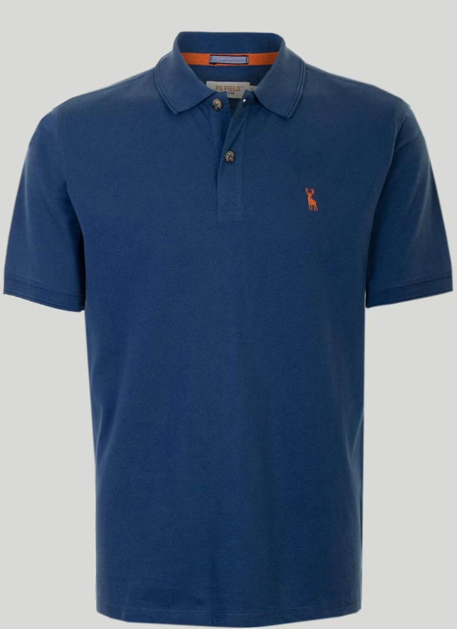 Men's Classic Polo Shirt by PG Field – Premium Cotton Comfort Fit Casual Top