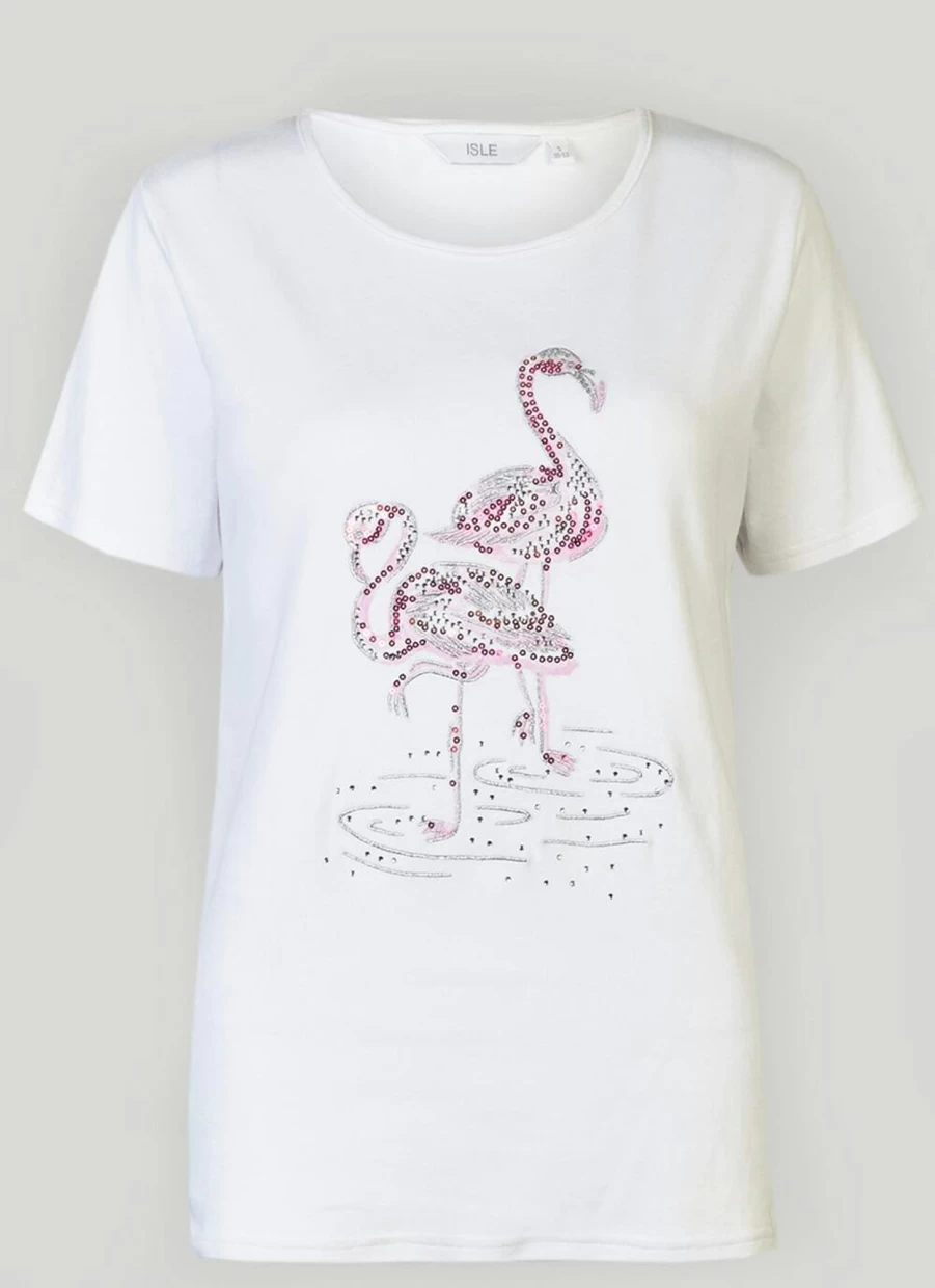 "Isle Women's Embellished Graphic Print T-Shirt"