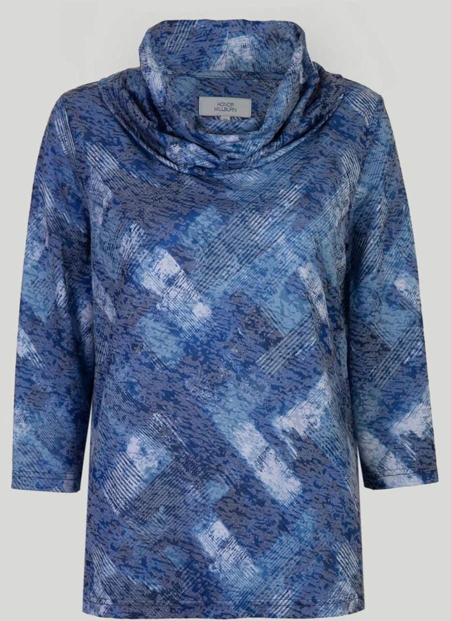 "Honor Millburn Women's Stylish Printed Top - Trendy Floral Design Blouse"