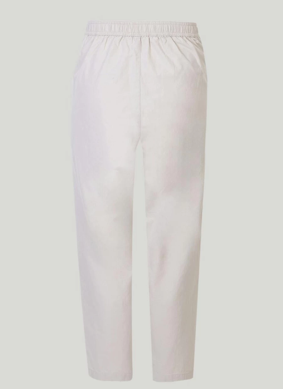 Isle Women's Stone Washed Chambray High-Waisted Relaxed Fit Trousers