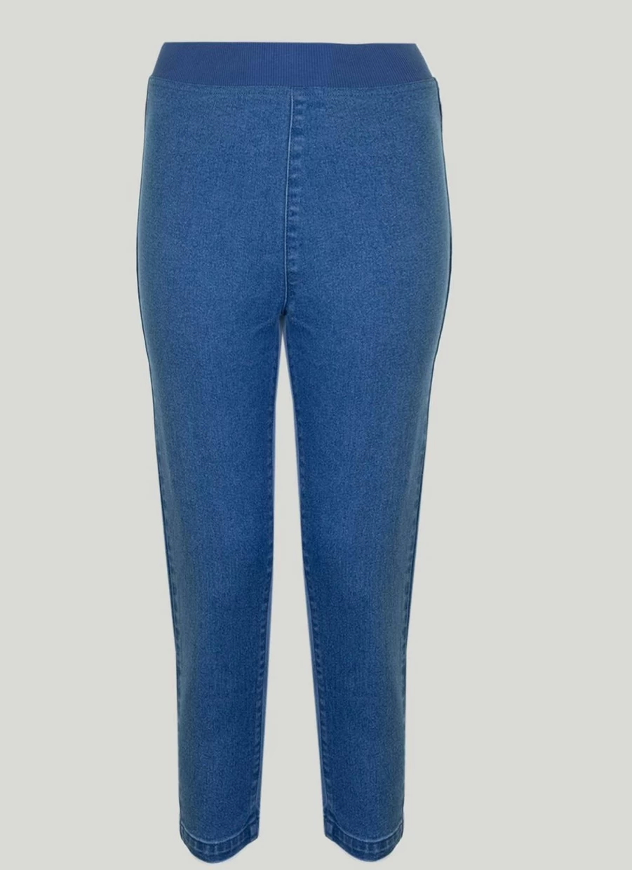 Country Rose Women's 21" Cropped Jeggings - Stretch Denim Ankle-Length Skinny Fit