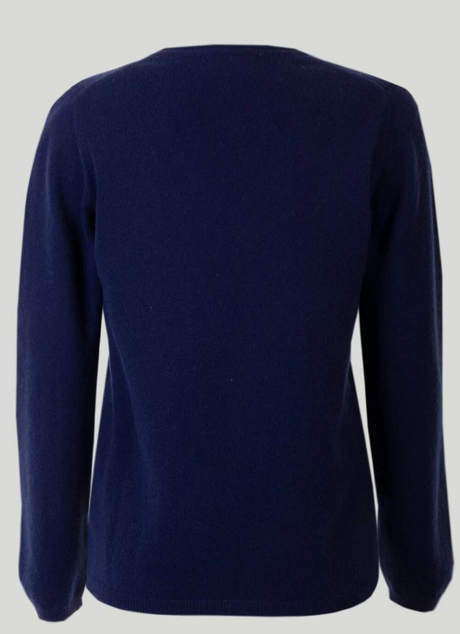 Gleneagles Women's Cashmere V-Neck Jumper Soft Luxurious Sweater