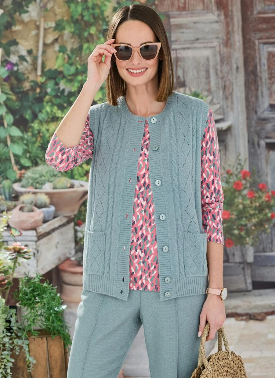Honor Millburn Women's Crew Neck Waistcoat Vest - Stylish Slim Fit Sleeveless Top for Casual Wear