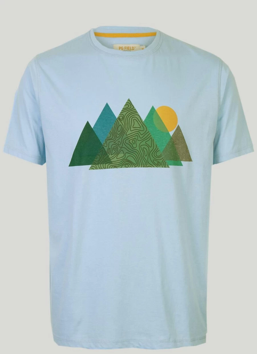 PG Field Men's Graphic Print T-Shirt - Stylish Casual Tee for Men