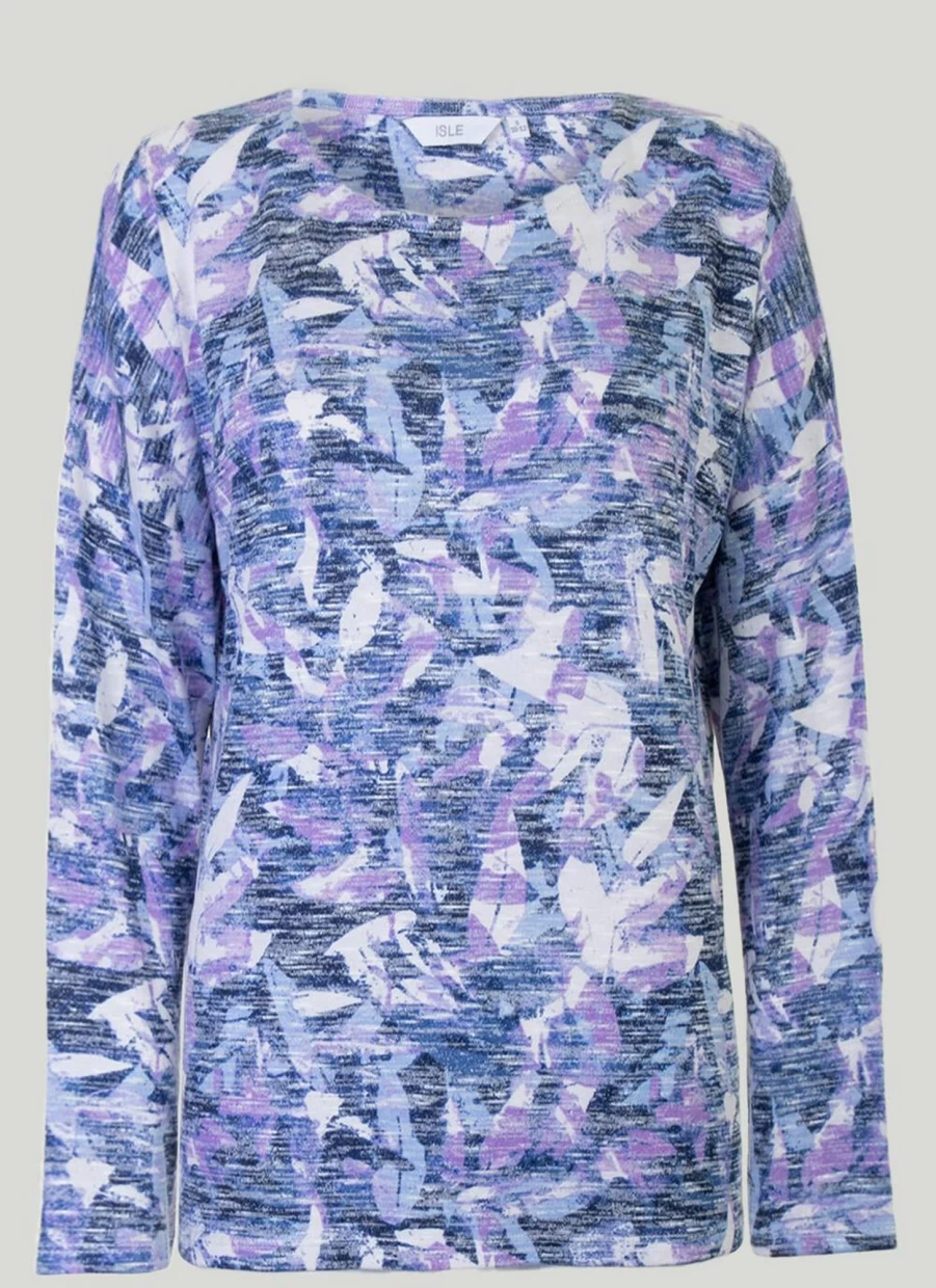 "Isle Women's Printed Top - Stylish and Comfortable Blouse for Everyday Wear"