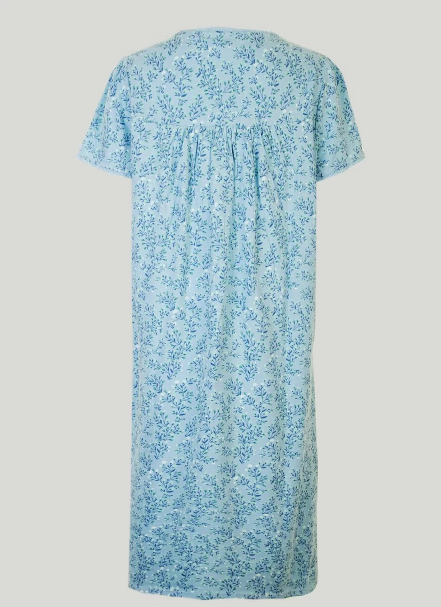 "Isle Women's Floral Print Nightie - Soft Comfort Sleepwear"