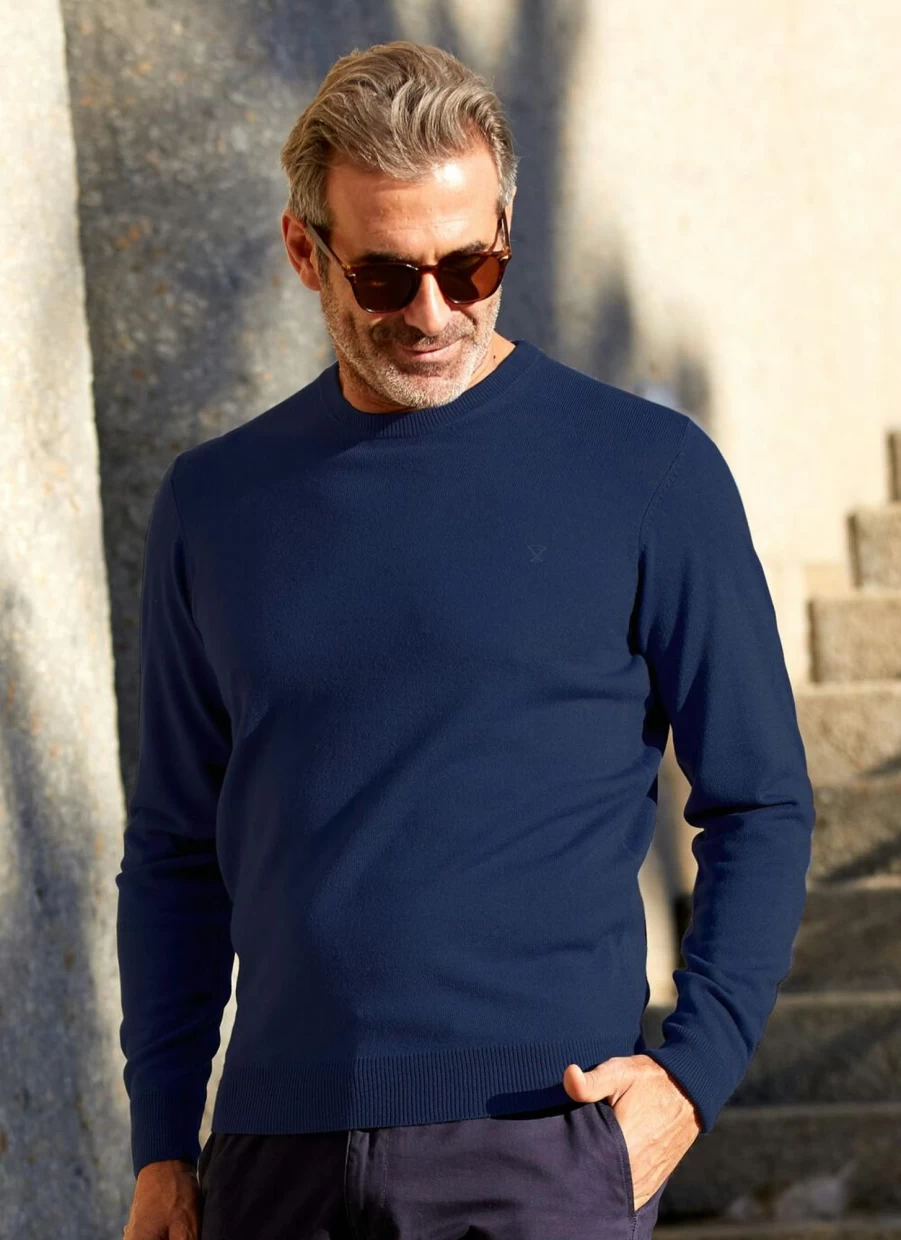 James Pringle Men's Lambswool Crew Neck Jumper - Soft Wool Sweater for Men