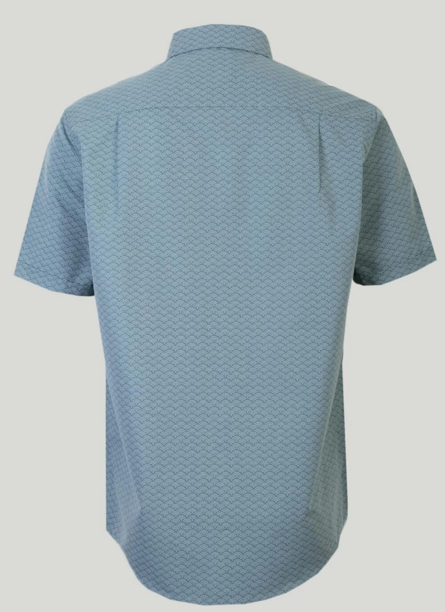James Pringle Men's Short Sleeve Printed Casual Shirt