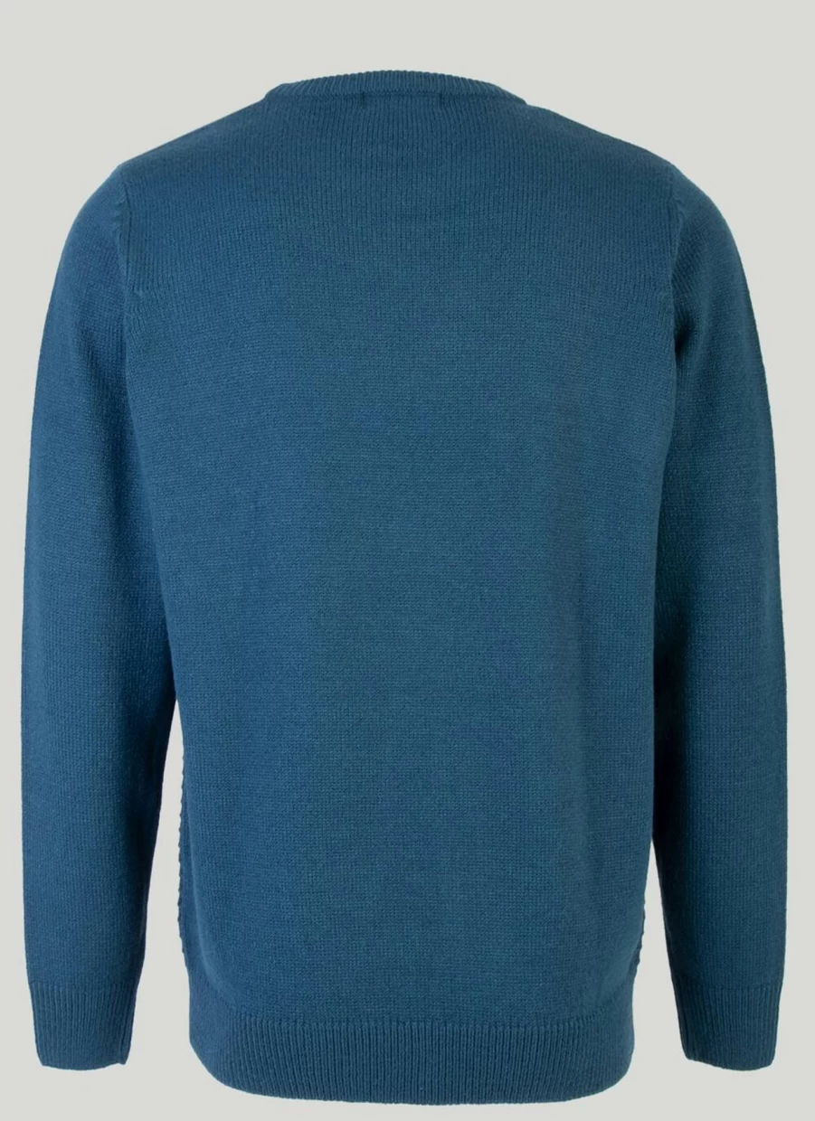 James Pringle Men's Tuck Stitch Knit Jumper - Classic Crewneck Sweater