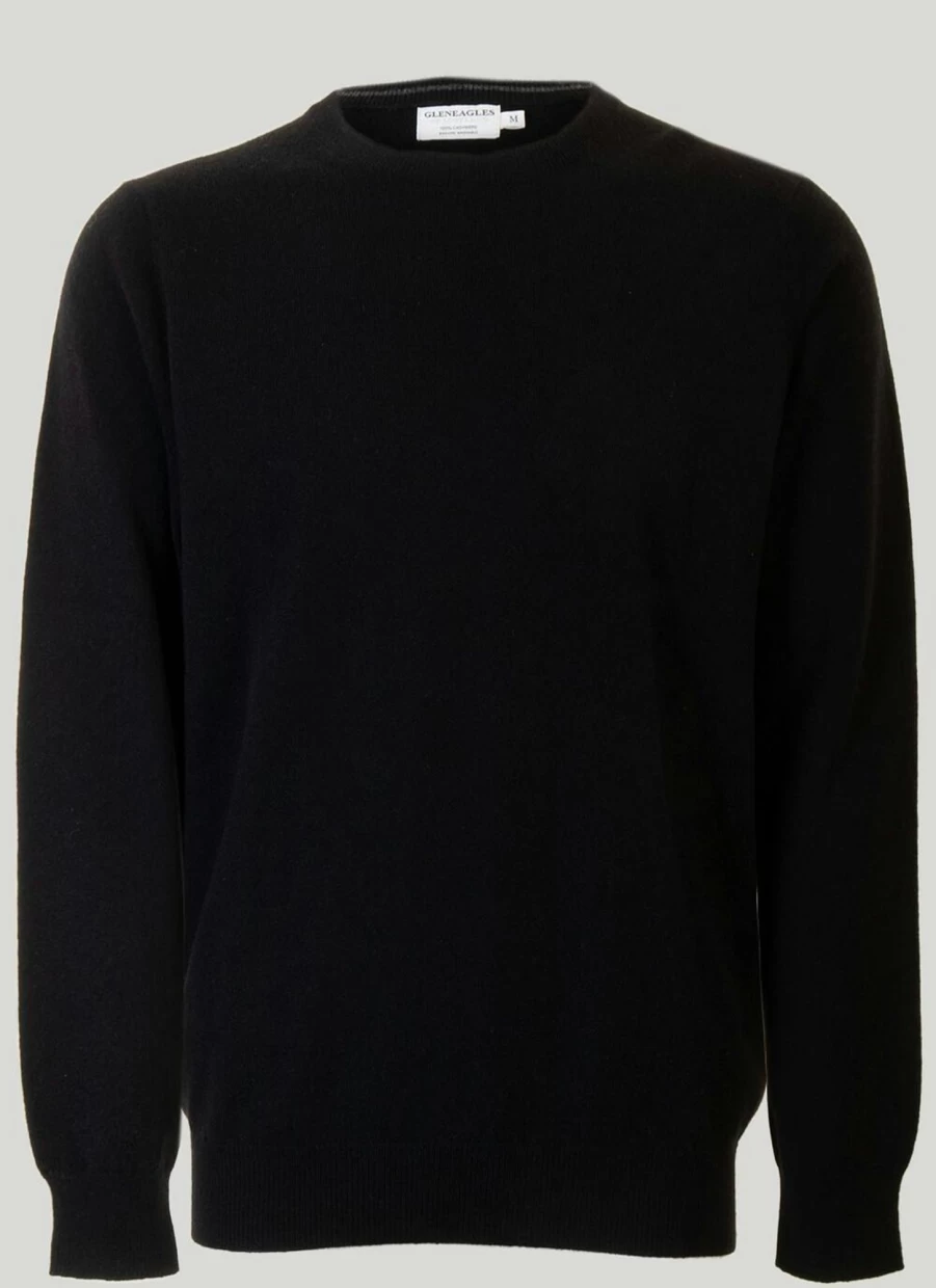 Gleneagles Men's Cashmere Crew Neck Sweater – Soft Luxury Knitwear