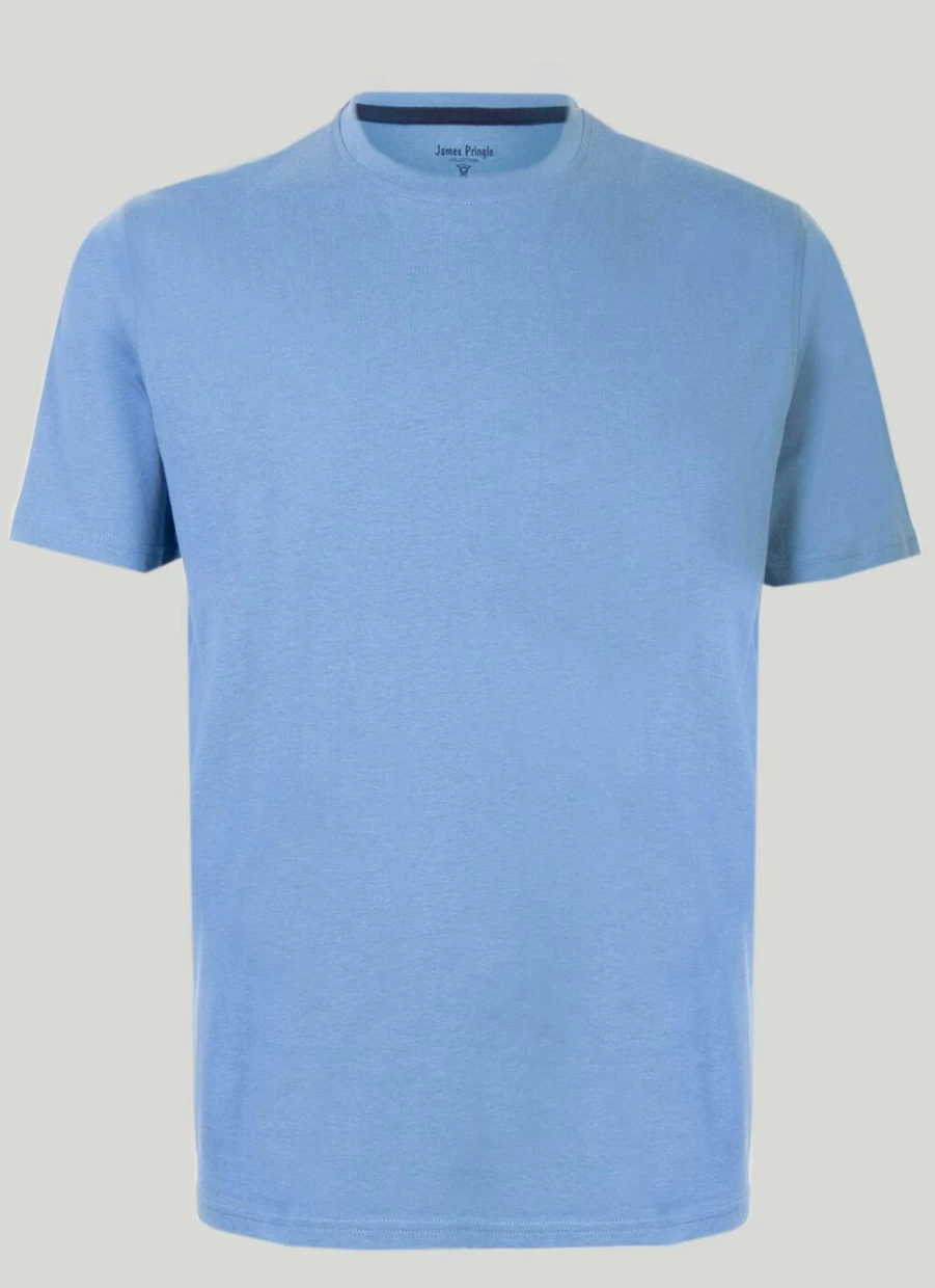 James Pringle Men's Classic Crew Neck T-Shirt – Comfortable Cotton Tee for Casual Wear