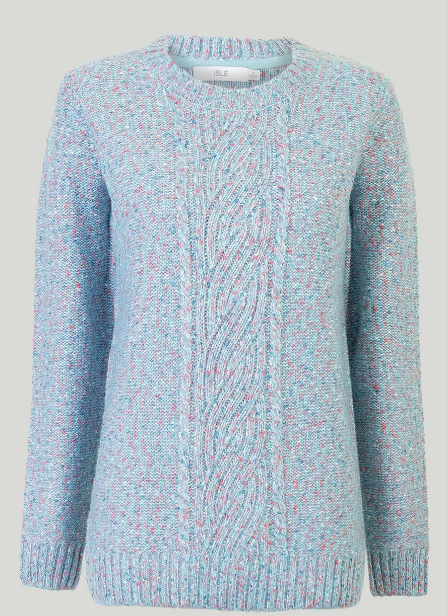 "Isle Women's Cable Jumper - Soft Knit Sweater for Comfort & Style"