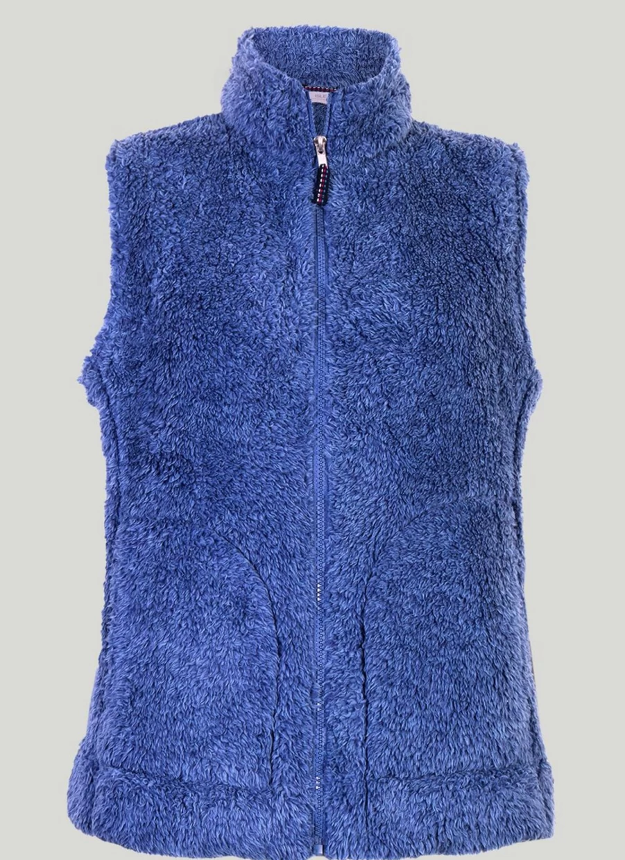 Women's Fleece Gilet - Isle Loungewear Cozy Quilted Vest for Winter Warmth