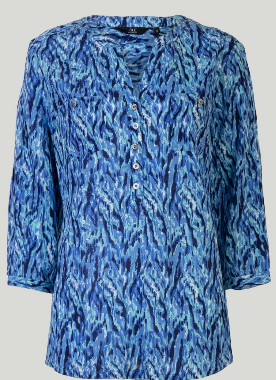 "Isle Women's Printed Blouse - Stylish Floral Top for Women"