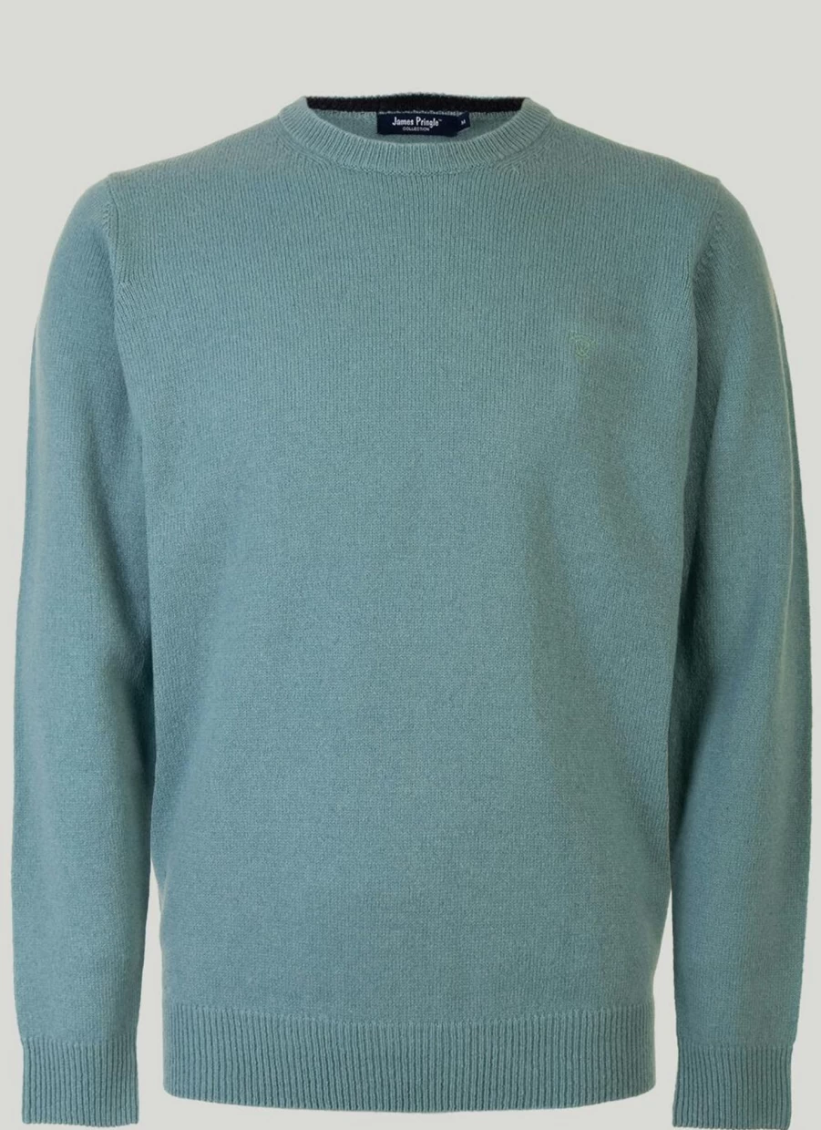 James Pringle Men's Lambswool Crew Neck Jumper - Soft Wool Sweater for Men