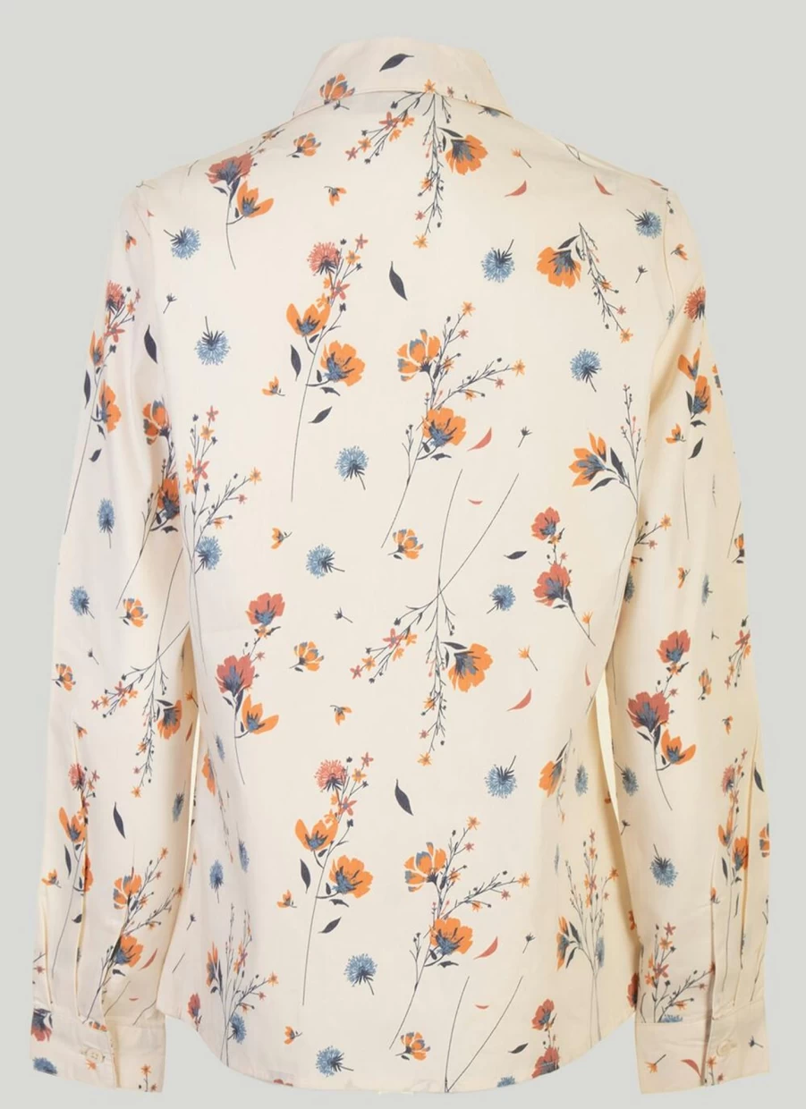 Honor Millburn Women's Floral Print Blouse - Stylish Flowy Top for Casual & Dressy Outfits