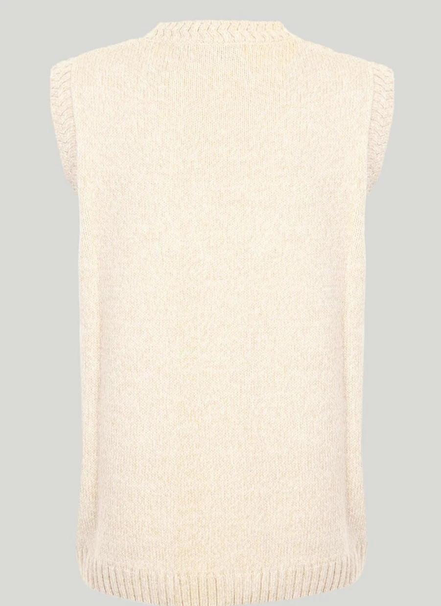 Honor Millburn Women's Ivory Waistcoat - Elegant Formal Vest for Women