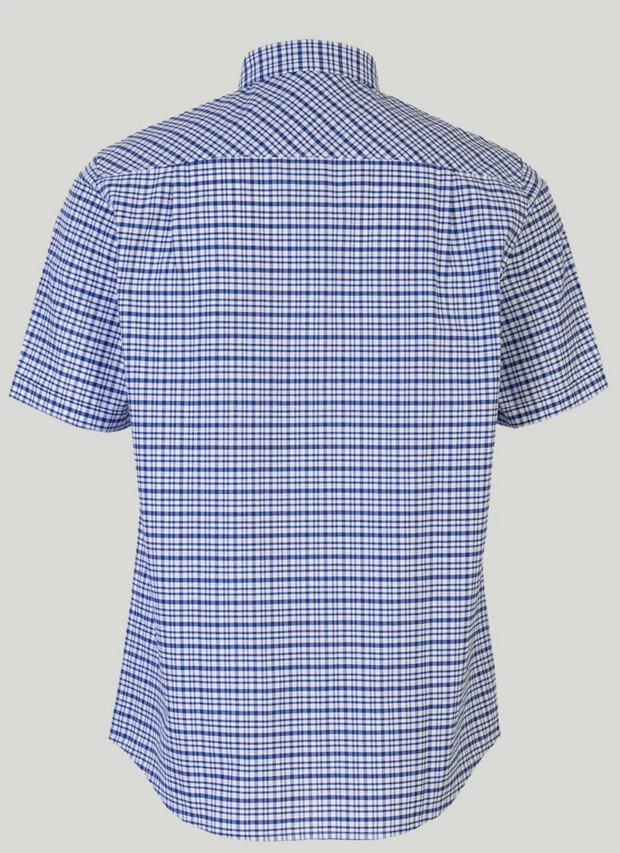 James Pringle Men's Oxford Check Shirt - Classic Plaid Button-Down for Men