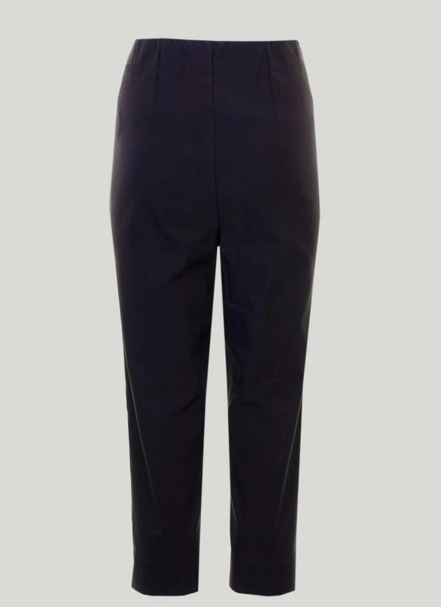 Isle Women's Bengaline High-Waisted Cropped Trousers - Stretch Comfort & Stylish Fit