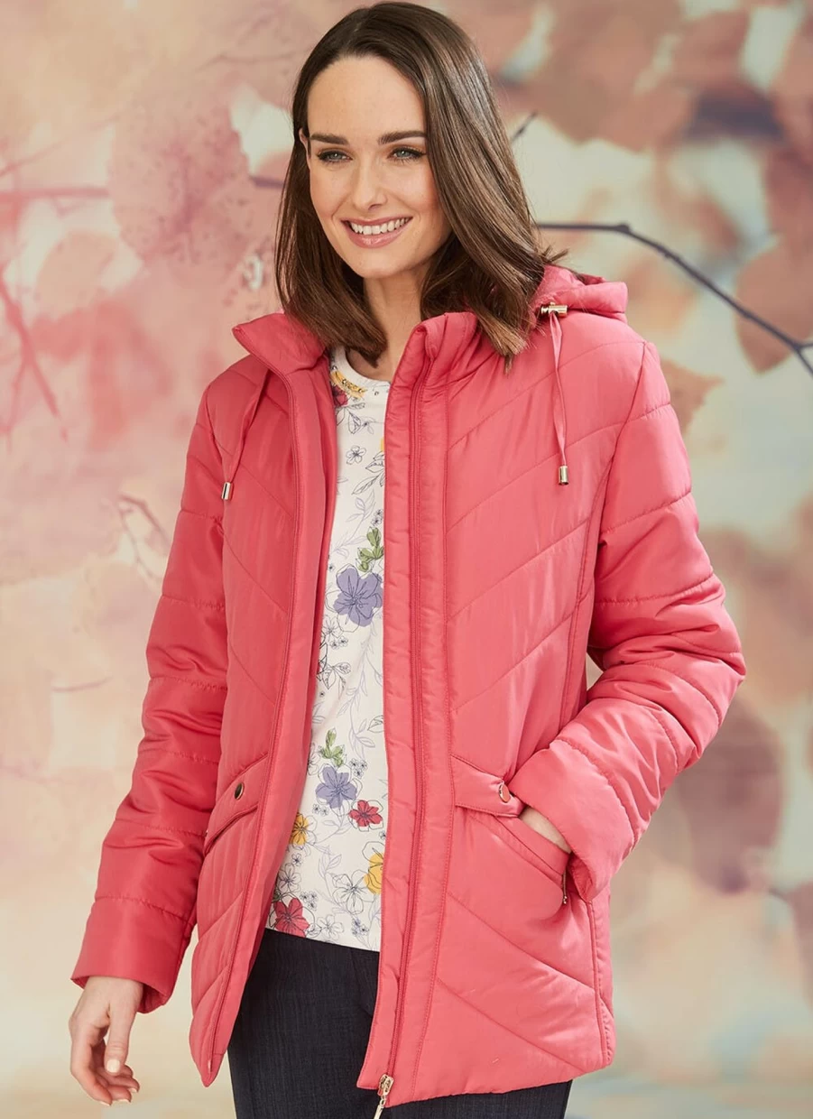 Isle Women's Padded Coat - Warm Quilted Jacket for Winter
