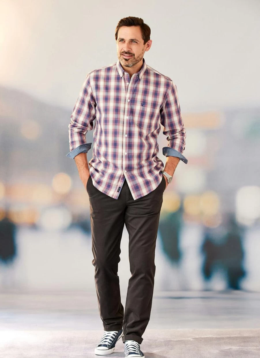 Men's Grey Chino Pants by James Pringle - Classic Fit Casual Trousers
