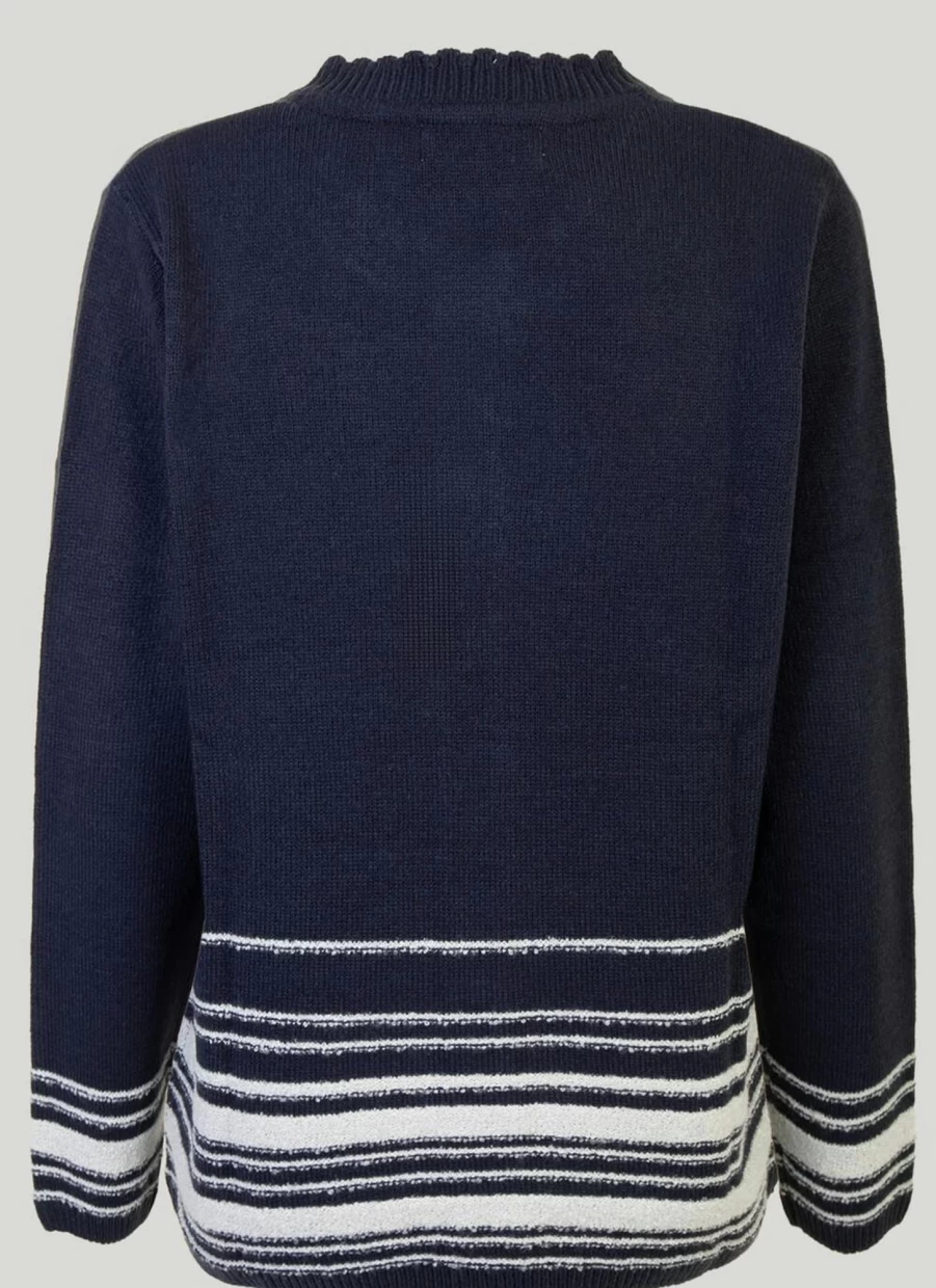 Honor Millburn Women's Boucle Detail Cardigan - Soft Knit Open Front Sweater