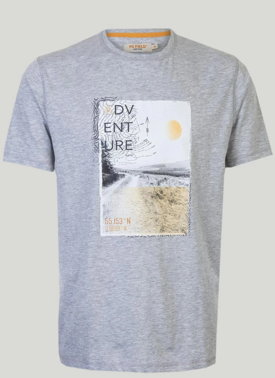 PG Field Men's Digital Print T-Shirt - Stylish & Comfortable Casual Tee