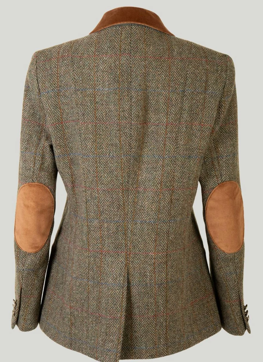 Women's Harris Tweed Jacket - Classic British Wool Coat for Ladies