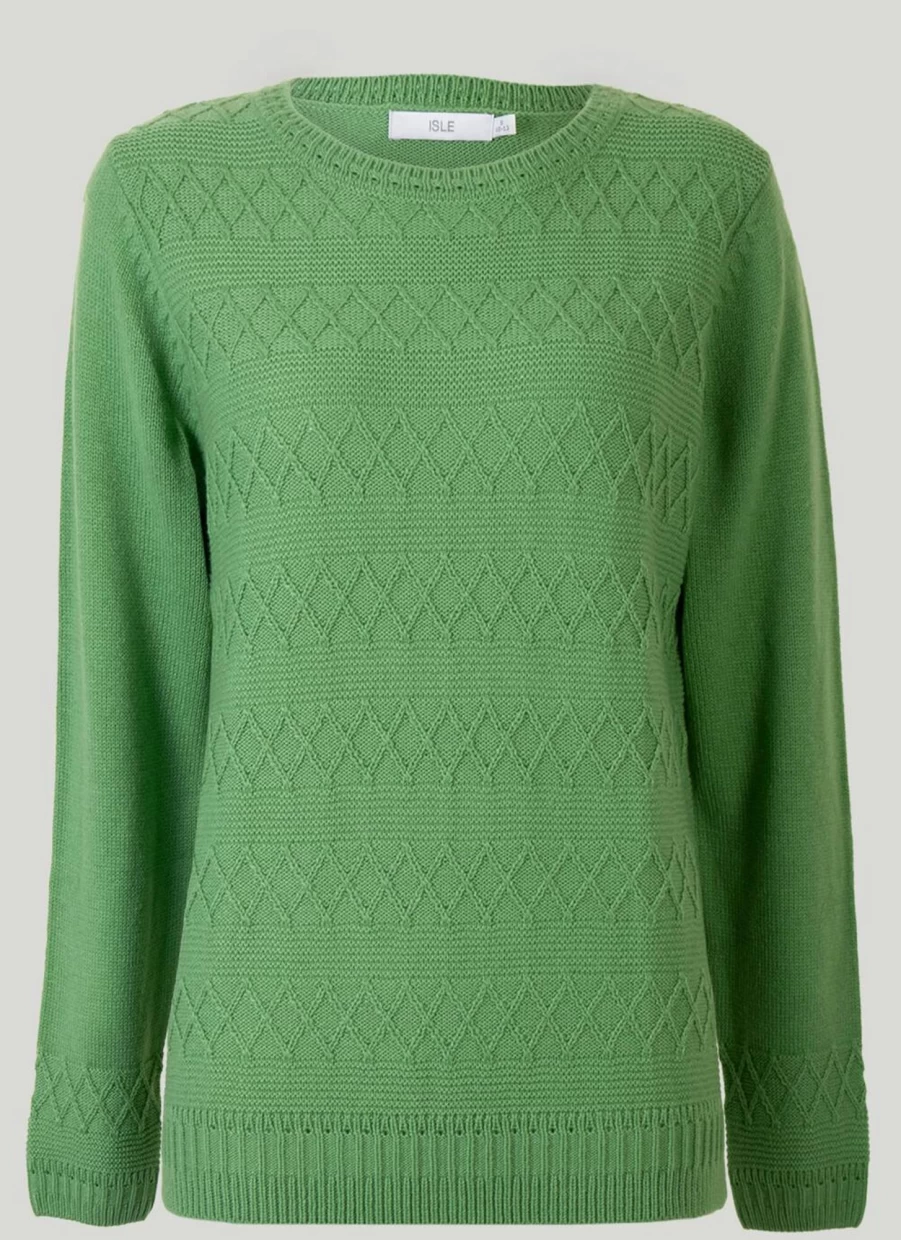 Isle Women's Crew Neck Jumper - Soft Knit Sweater for Casual Comfort