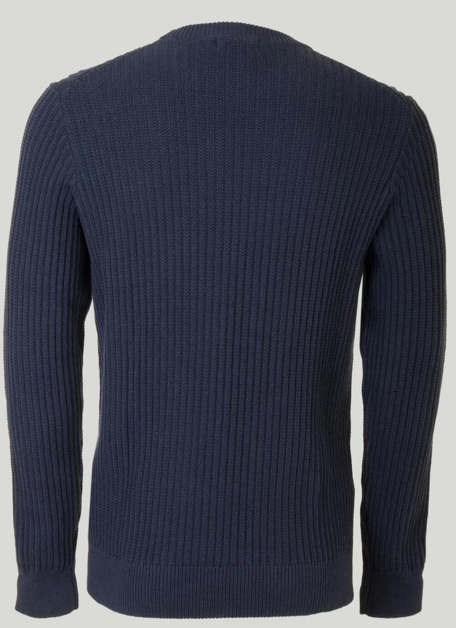 James Pringle Men's Cotton Purl Knit Jumper - Soft Classic Crewneck Sweater