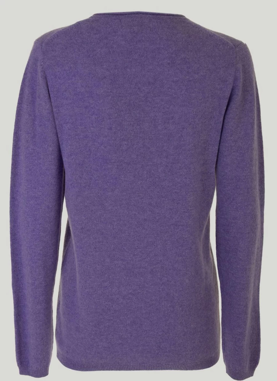 Gleneagles Women's Cashmere V-Neck Jumper Soft Luxurious Sweater