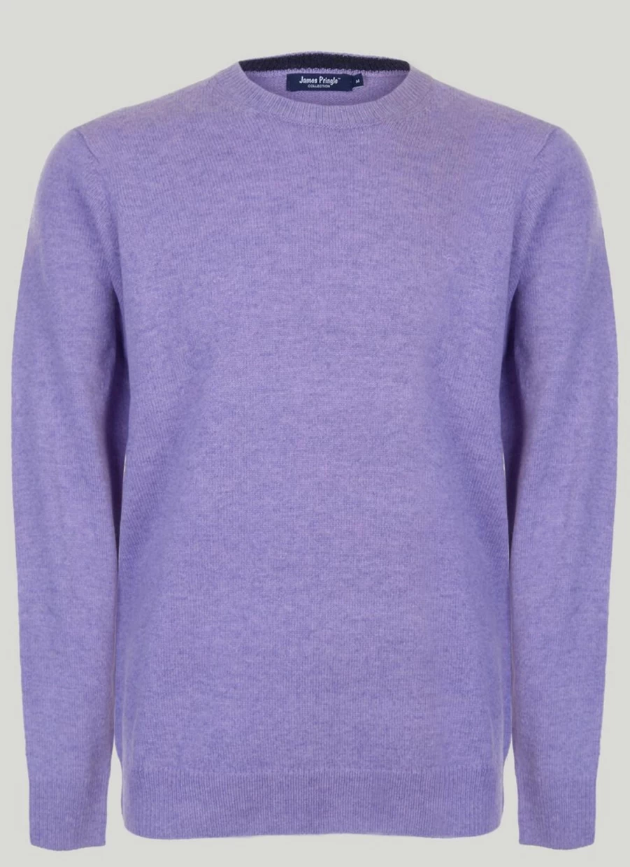 James Pringle Men's Lambswool Crew Neck Jumper - Soft Wool Sweater for Men