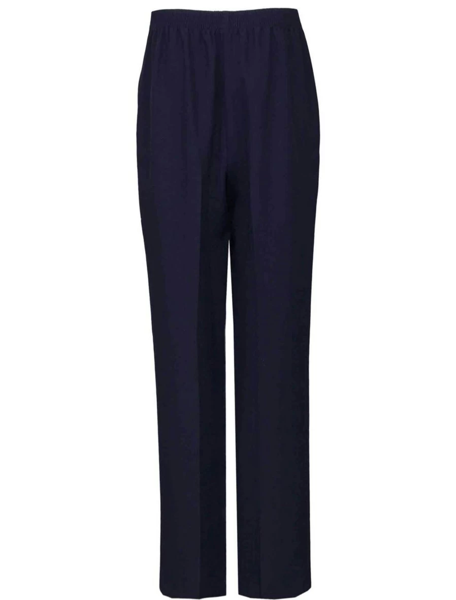 Isle Women's Navy Classic High-Waisted Tailored Trousers for Elegant Office Wear