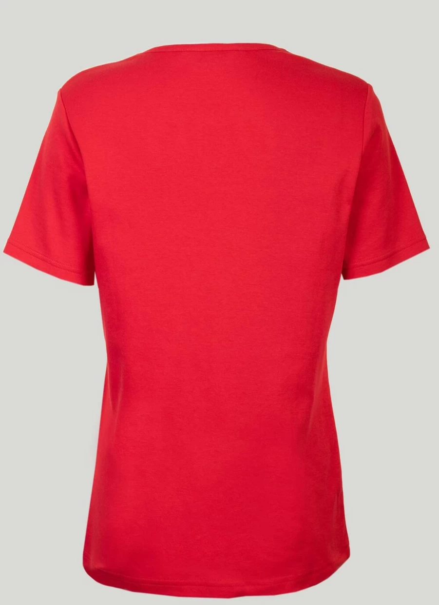 "Isle Women's Keyhole Neckline T-Shirt - Stylish Casual Top for Women"