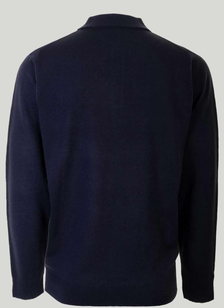 James Pringle Men's Fine Knit Collar Jumper - Premium Wool Sweater for Men