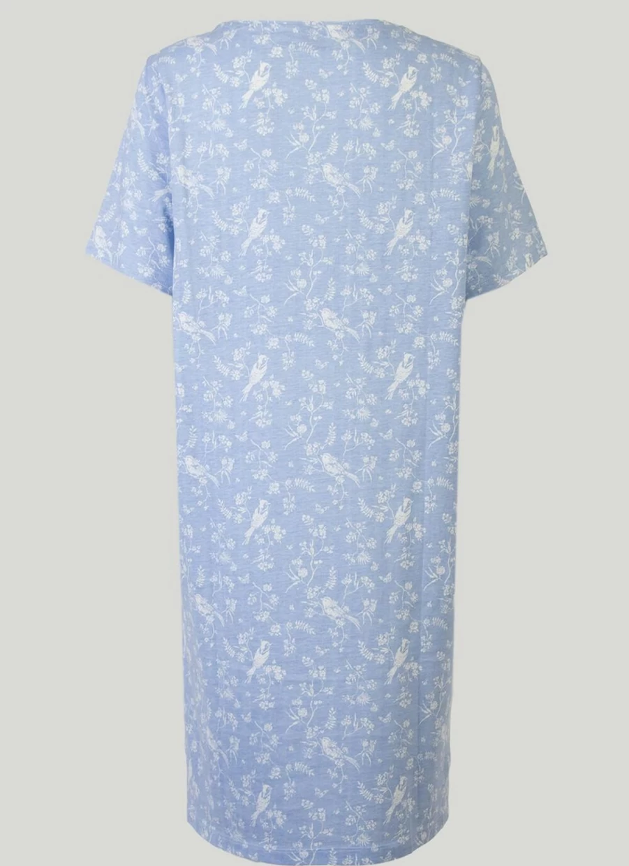 "Isle Women's Contrast Pocket Nightie - Stylish Sleepwear for Comfort"