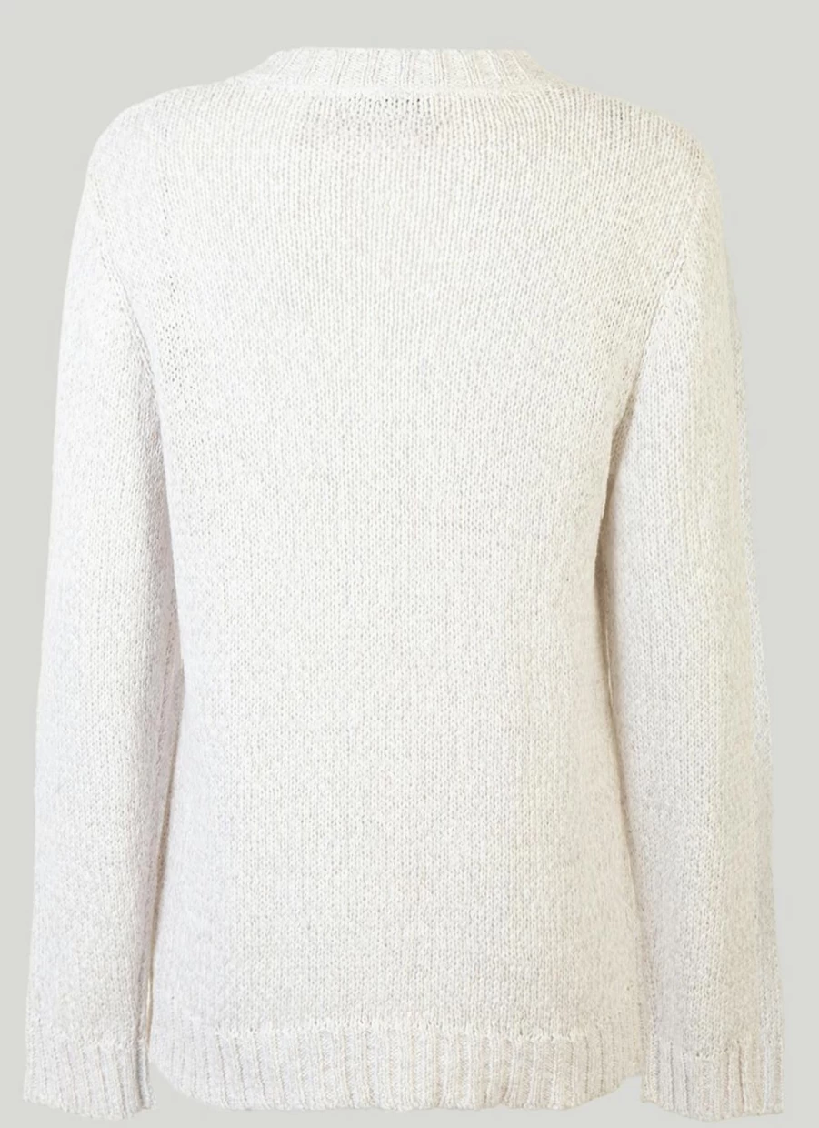 Honor Millburn Women's Crew Neck Cardigan - Soft Knit Sweater for Casual Comfort