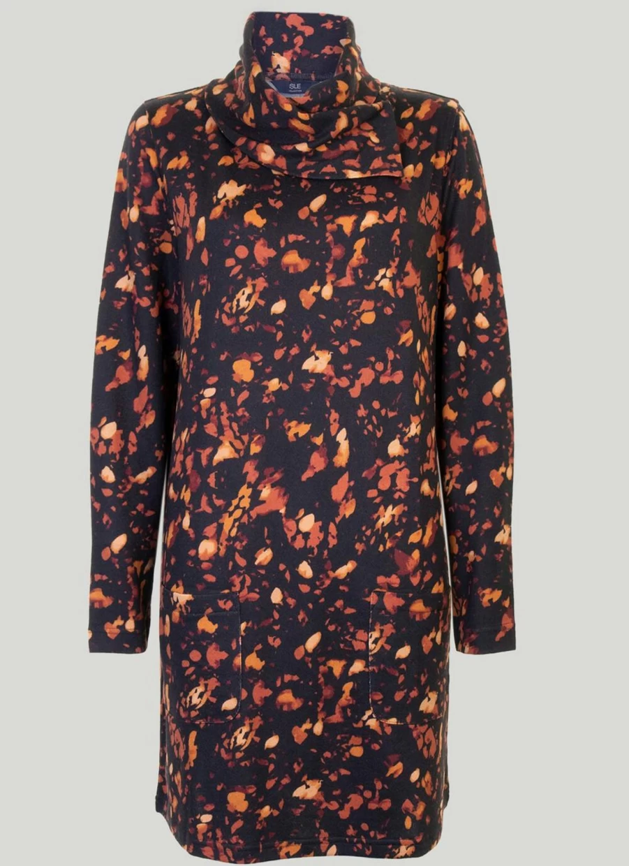 Isle Women's Black Printed Dress - Elegant Floral Summer Dress