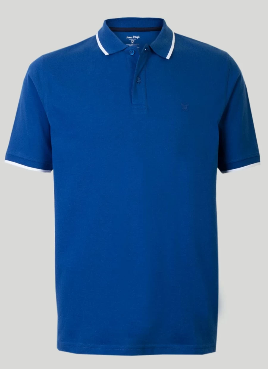 "James Pringle Men's Cotton Polo Shirt – Classic Comfort & Style"