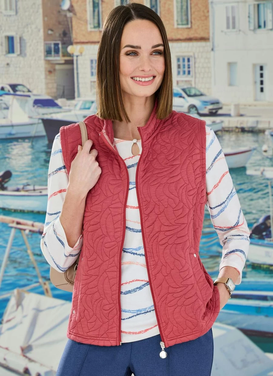Honor Millburn Women's Quilted Jersey Gilet - Lightweight Vest for Layering